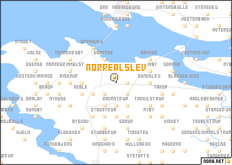 map of Nørre Alslev