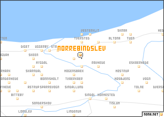 map of Nørre Bindslev