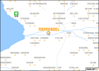 map of Nørre Bøel