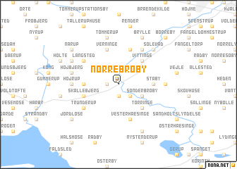 map of Nørre Broby
