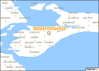 map of Nørre Frenderup