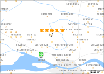 map of Nørre Halne