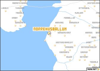 map of Nørrehus-Ballum