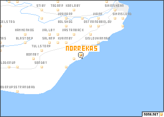 map of Norrekås