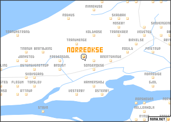 map of Nørreøkse