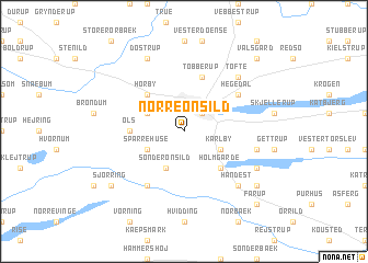 map of Nørre Onsild