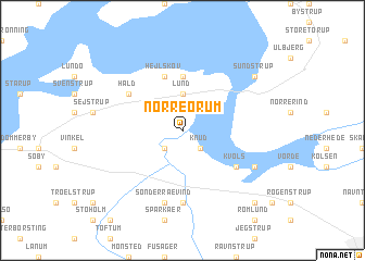 map of Nørre Ørum