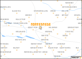 map of Nørre Snede