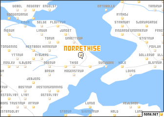 map of Nørre Thise