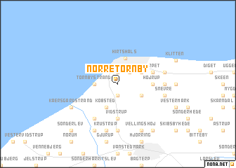 map of Nørre Tornby