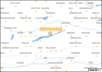 map of Nørre Vinge