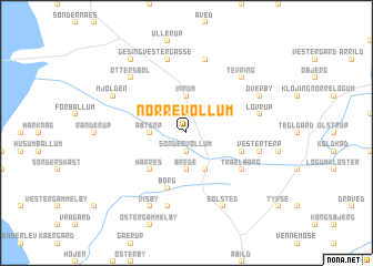 map of Nørre Vollum