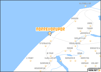map of Nørre Vorupør