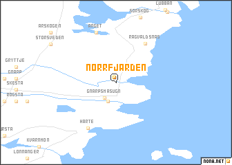 map of Norrfjärden