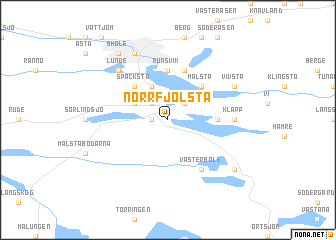 map of Norrfjolsta