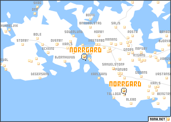map of Norrgård