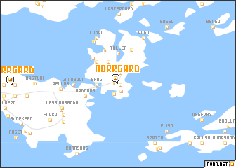 map of Norrgård
