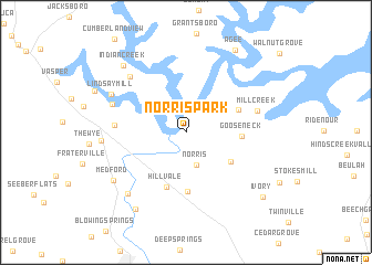 map of Norris Park