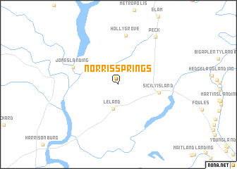 map of Norris Springs