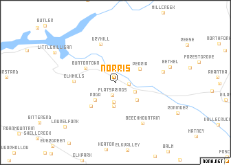 map of Norris