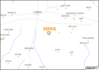 map of Norris