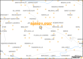 map of Norroy-le-Sec