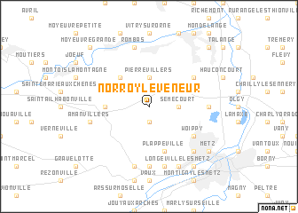 map of Norroy-le-Veneur