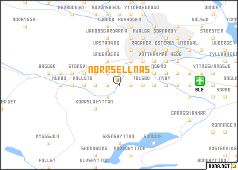 map of Norrsellnäs