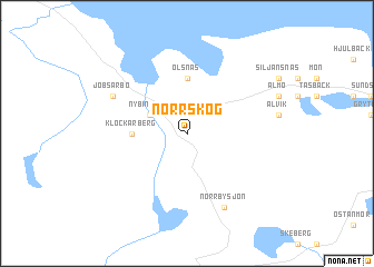 map of Norrskog