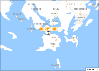 map of Norrskog