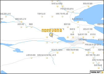 map of Norrväna