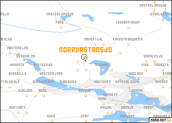 map of Norrvästansjö