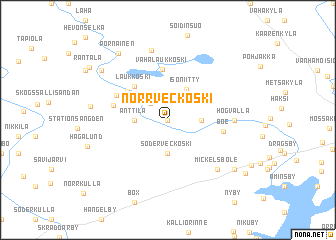 map of Norrveckoski