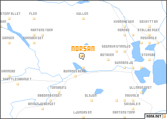map of Norsån