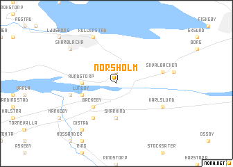 map of Norsholm