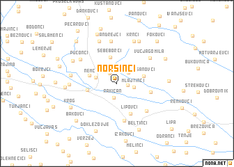 map of Noršinci