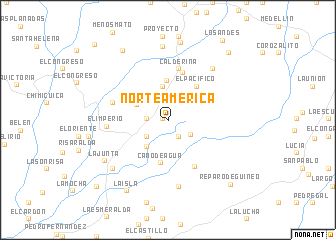 map of Norteamérica