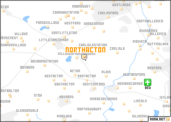 map of North Acton