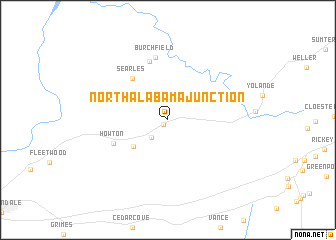 map of North Alabama Junction