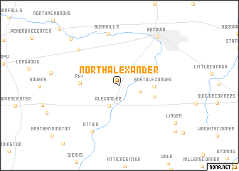 map of North Alexander