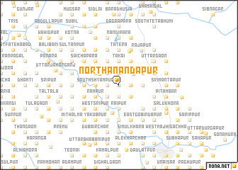 map of North Anandāpur