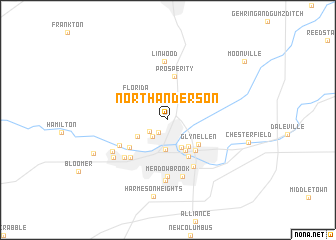 map of North Anderson