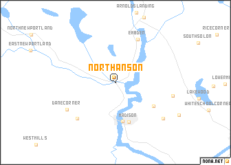 map of North Anson