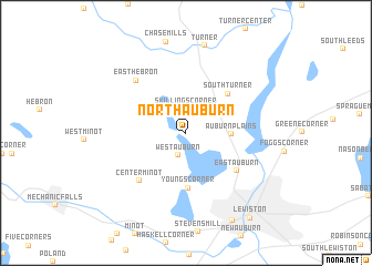 map of North Auburn