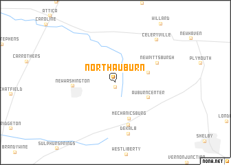 map of North Auburn