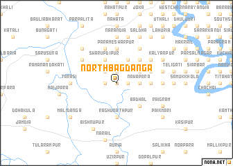 map of North Bāgdānga