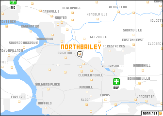 map of North Bailey