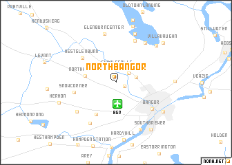 map of North Bangor