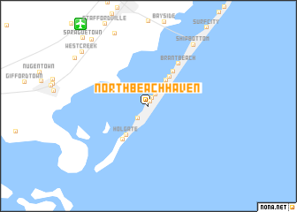 map of North Beach Haven