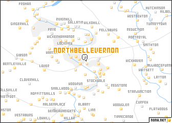 map of North Belle Vernon